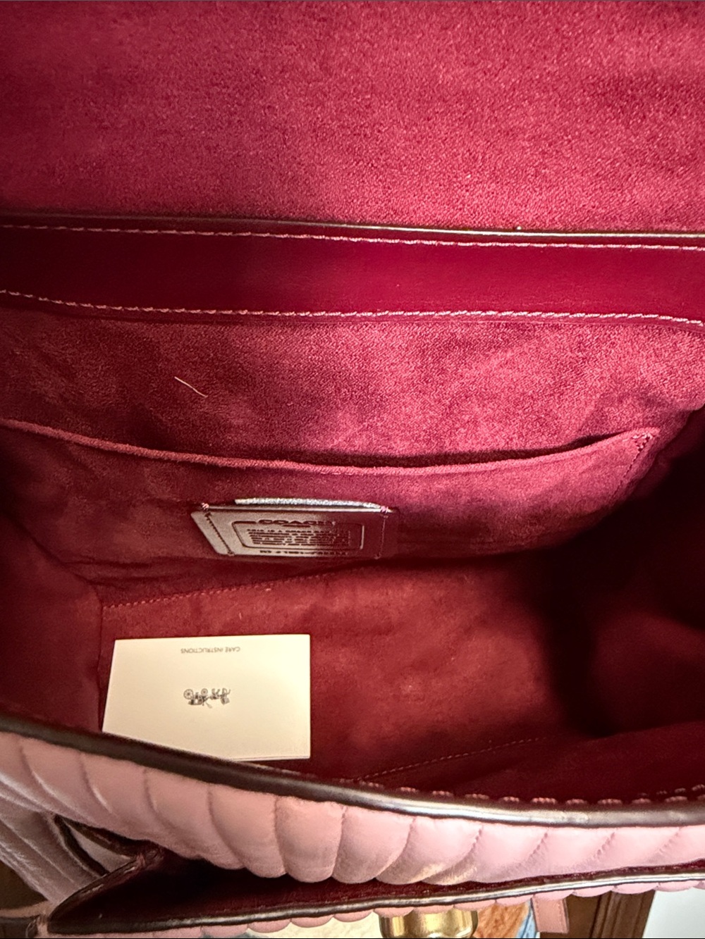 Coach Quilted Pink Cassidy Backpack - Picture 6 of 12